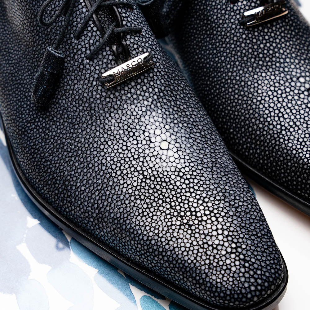 Pannuci Exotic Classic Dress Oxford Shoes Black