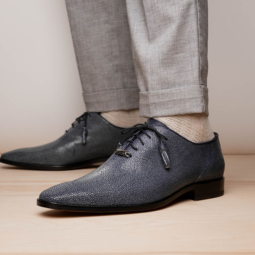 Pannuci Exotic Classic Dress Oxford Shoes Black