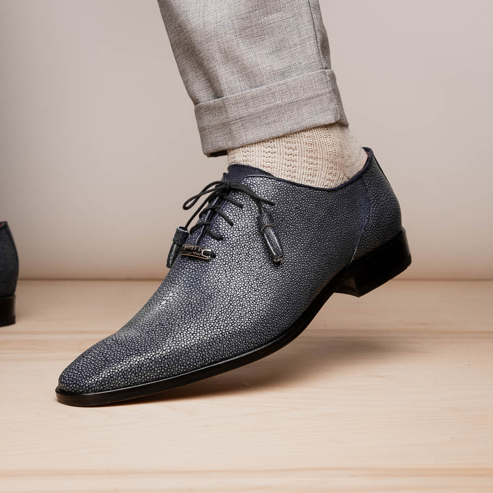 Pannuci Exotic Classic Dress Oxford Shoes Black