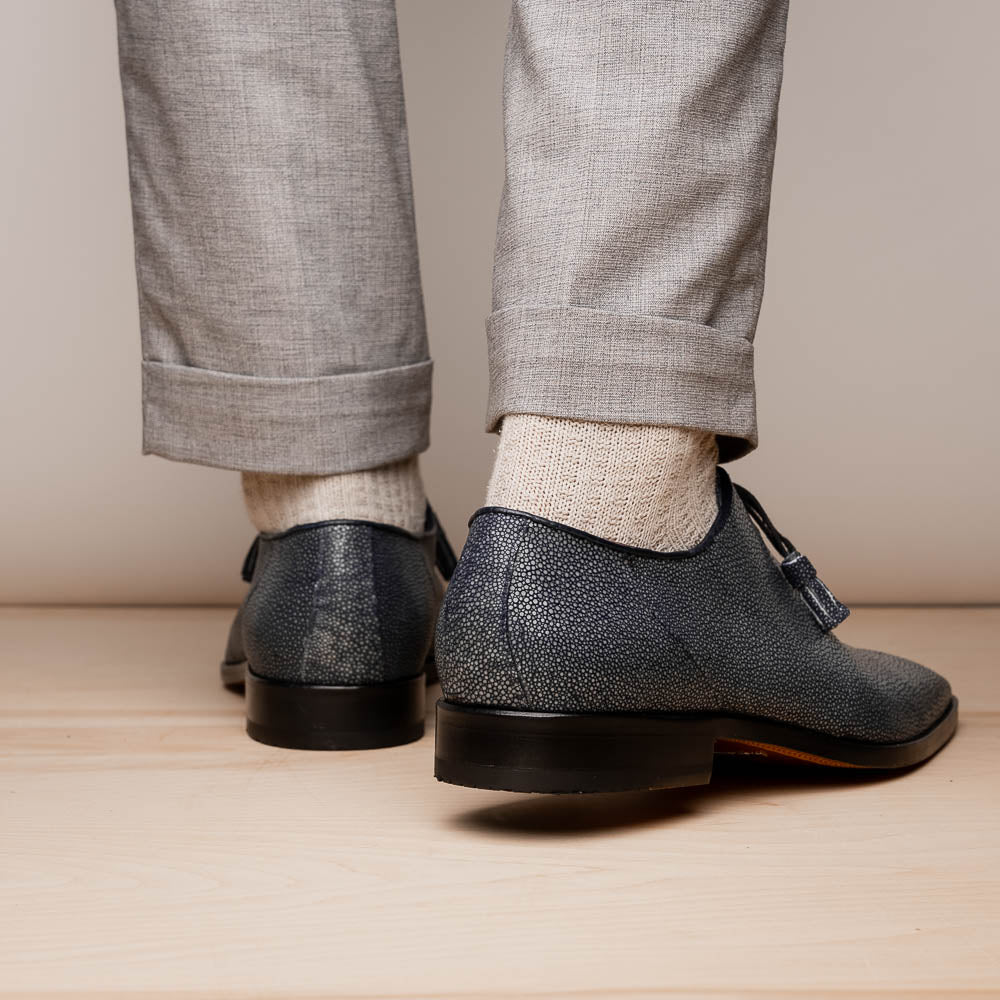 Pannuci Exotic Classic Dress Oxford Shoes Black
