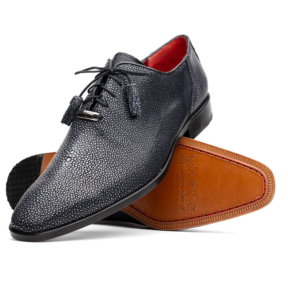 Pannuci Exotic Classic Dress Oxford Shoes Black