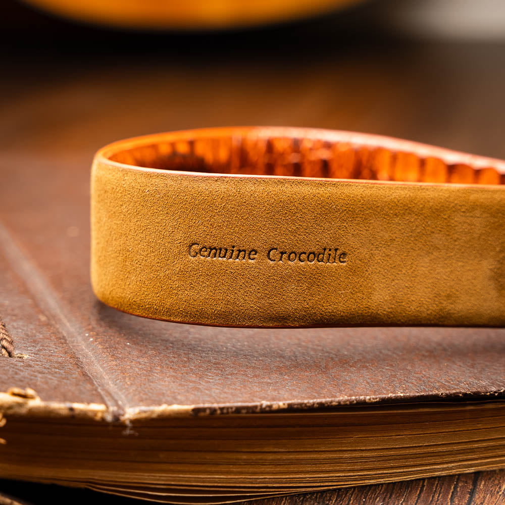 Riccardo Genuine Exotic Belt Brandy