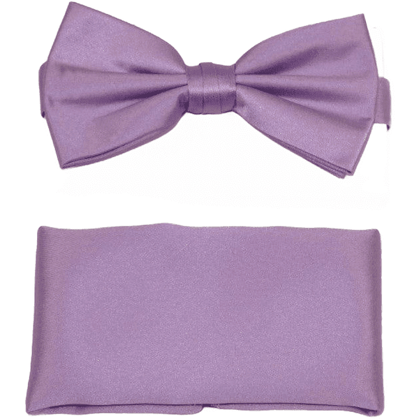 Men's Bow Tie and Hankie by J.Valintin Collection #92498 Solid Lilac Satin