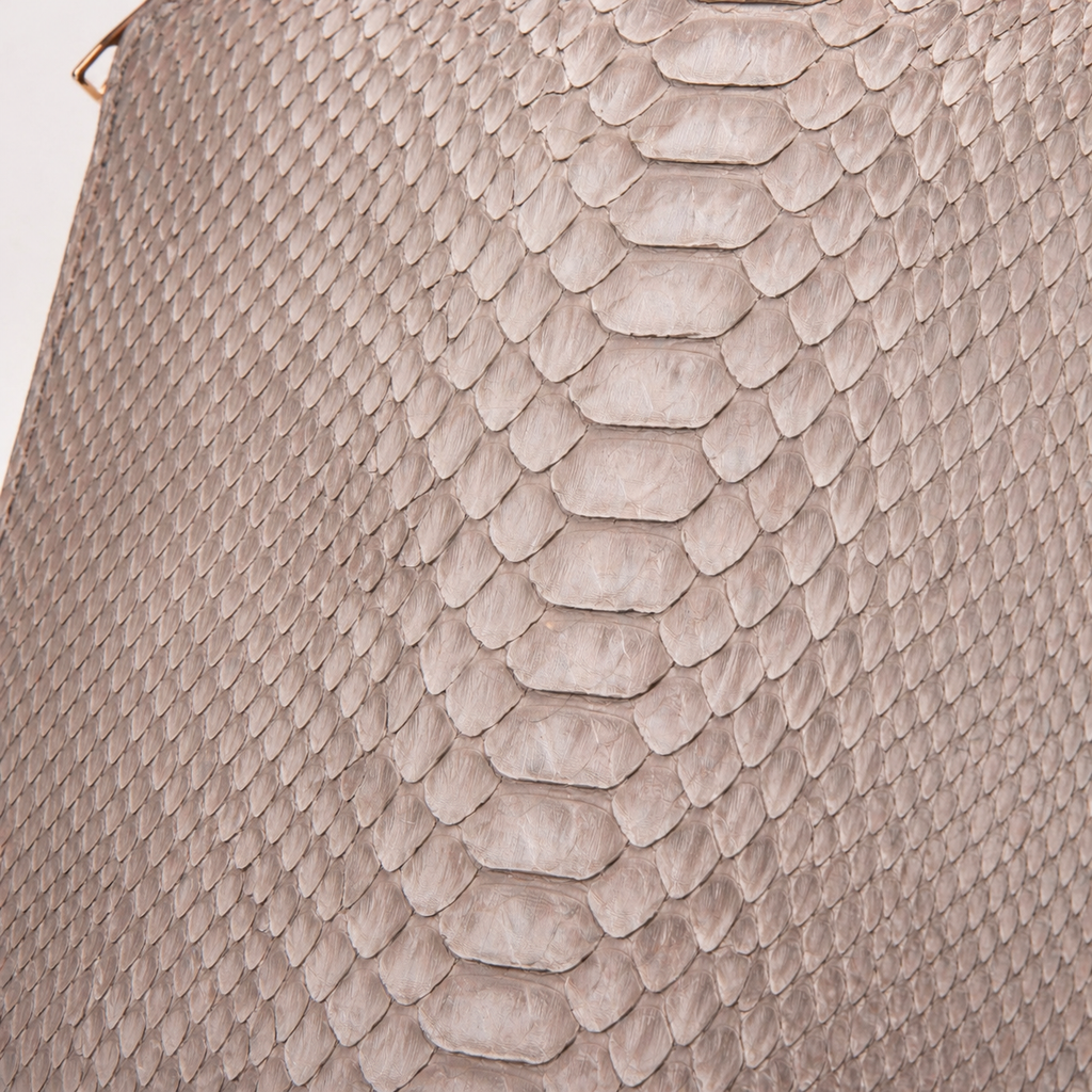 The Varese Naturel Hand-Painted Python Leather 14” Laptop Portfolio
