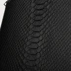 The Varese Black Hand-Painted Snake Leather 14” Laptop Portfolio