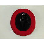 Men BENTLY Hat Australian Wool Fedora Damien Collection DM750 Black/Red