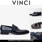 Vinci The Dodoma Navy Patent Leather Loafer Men Shoes