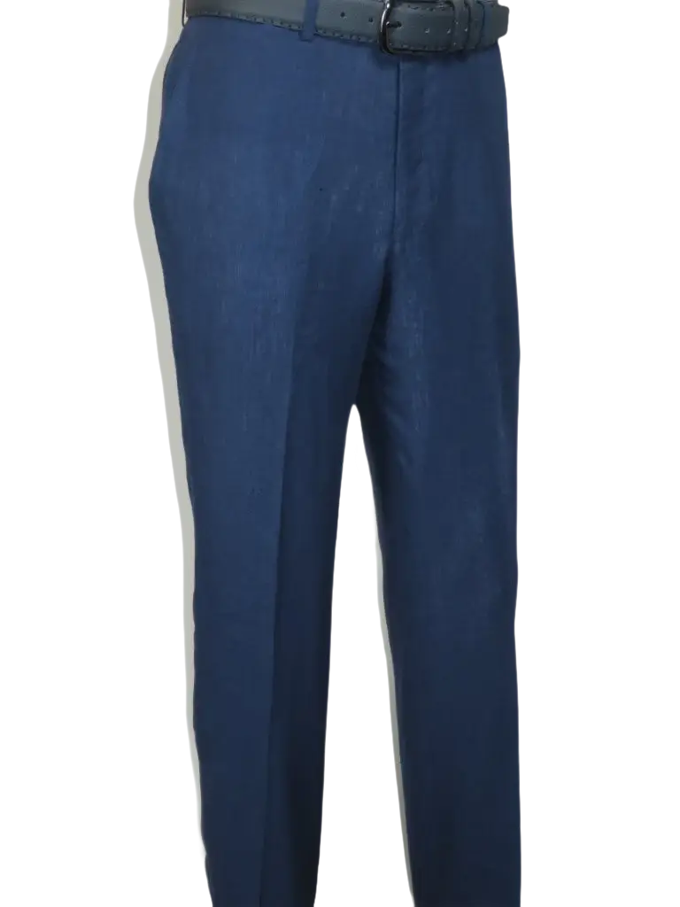 Men's ENZO Linen Spring Summer Suit Light Weight Breathable E58302-2 Navy Blue