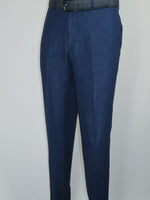 Men's ENZO Linen Spring Summer Suit Light Weight Breathable E58302-2 Navy Blue