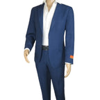 Men's ENZO Linen Spring Summer Suit Light Weight Breathable E58302-2 Navy Blue