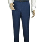 Men's ENZO Linen Spring Summer Suit Light Weight Breathable E58302-2 Navy Blue