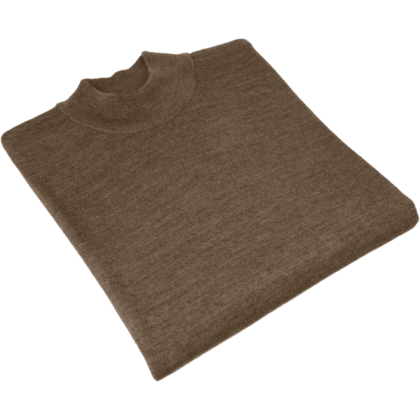Men PRINCELY Soft Comfort Merinos Wool Sweater Knits Mock 1011-00 Taupe