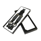 ELEGANT Suspenders Clip on and Button Option for Slacks or Suit Pants Charcoal - J.Valintin Men's Wear Legend - 80110