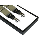 ELEGANT Suspenders Clip on and Button Option for Slacks or Suit Pants Tan Khaki - J.Valintin Men's Wear Legend - 80109