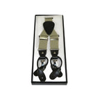 ELEGANT Suspenders Clip on and Button Option for Slacks or Suit Pants Tan Khaki - J.Valintin Men's Wear Legend - 80109