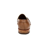 Belvedere Espada Ostrich Quill Penny Loafer Shoes Tabac / Bone