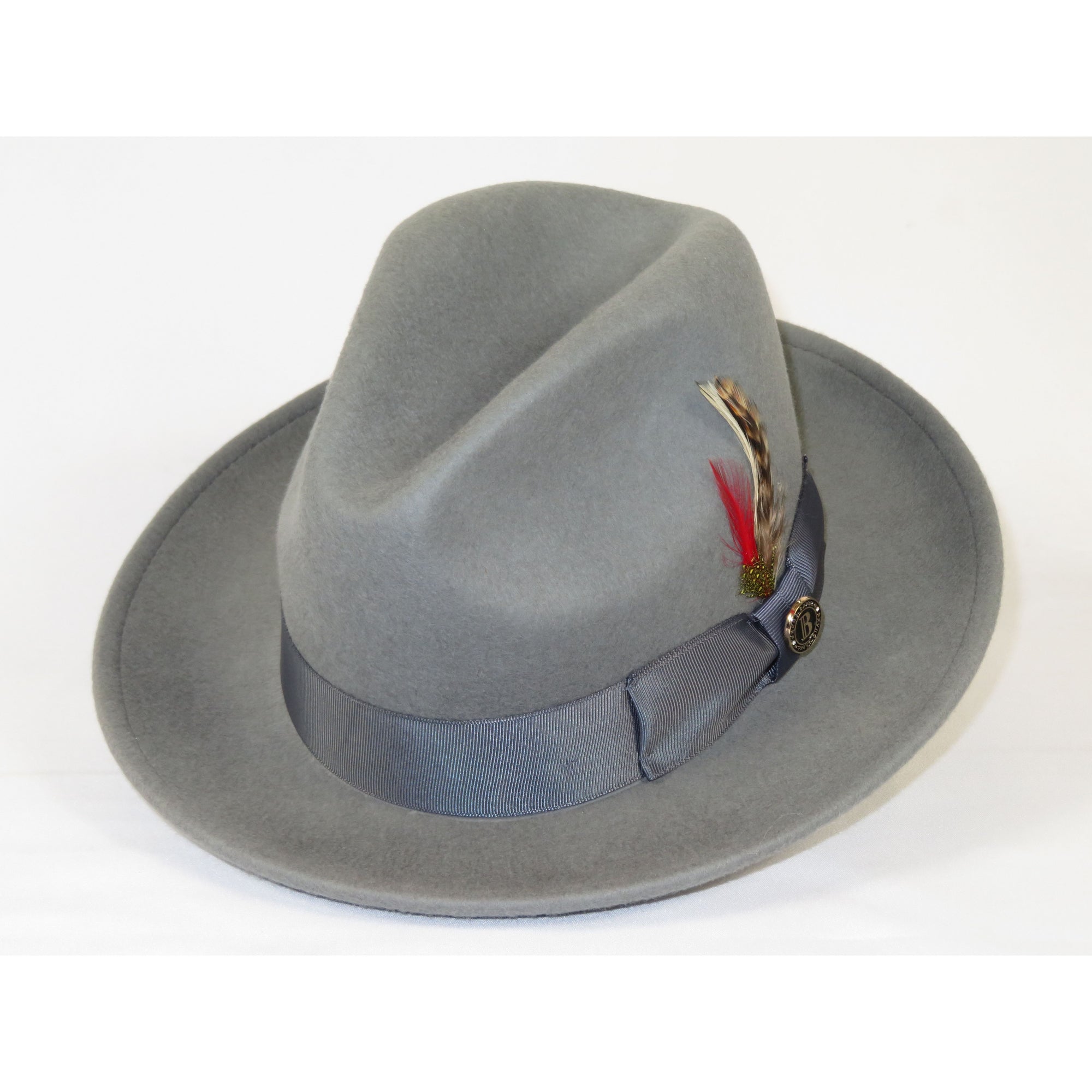 Men Bruno Capelo Hat Australian Wool Fedora Untouchable EXECUTIVE EX326 Gray