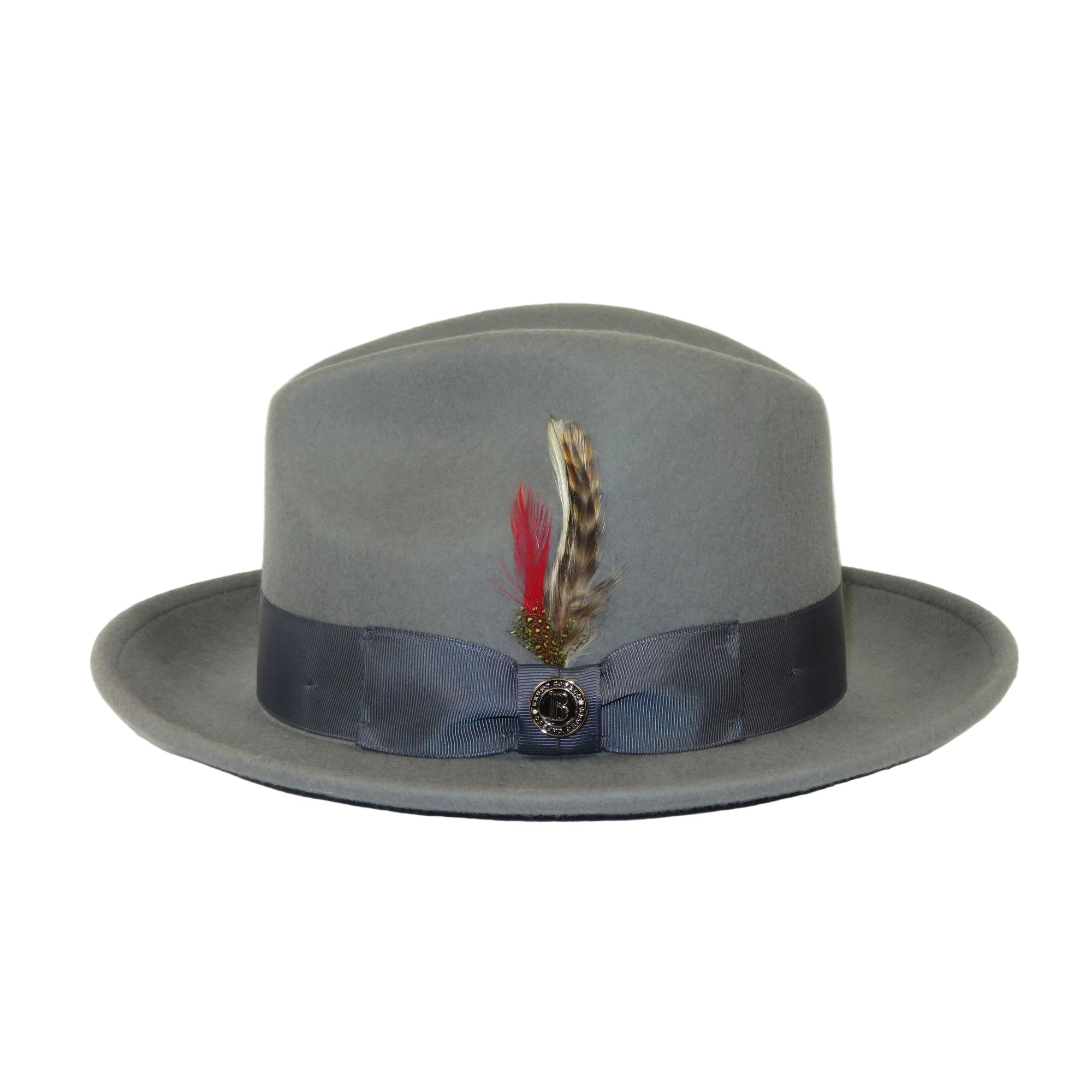 Men Bruno Capelo Hat Australian Wool Fedora Untouchable EXECUTIVE EX326 Gray