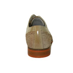 Men's Giovanni Shoes High Quality Leather/Fabric Cap Toe REED Natural Tan