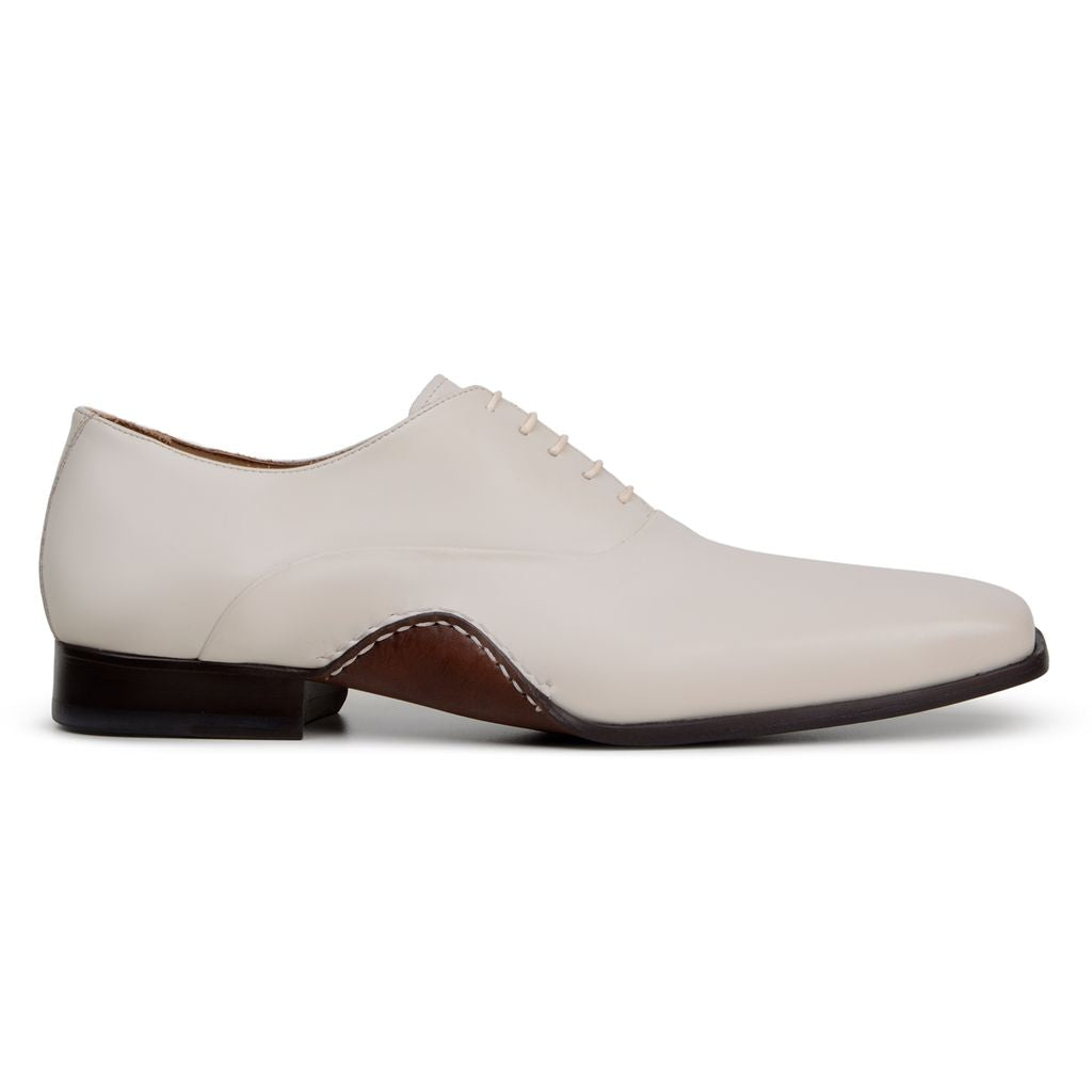 Studio Belvedere Bianca Men’s Shoes Calf-Skin Leather Oxford  Lt. Bone