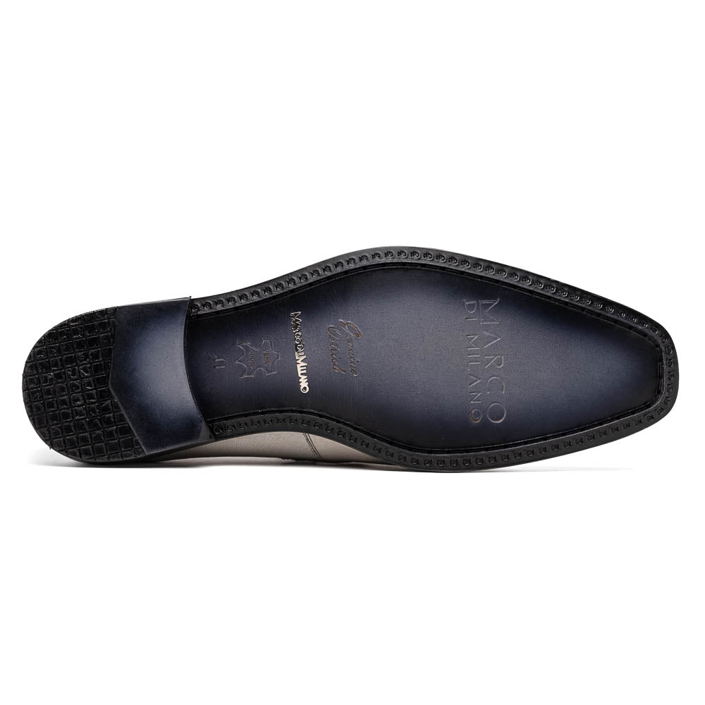 Fangio Men's Dress Shoes Penny Loafer Ostrich Leg Quill Gray