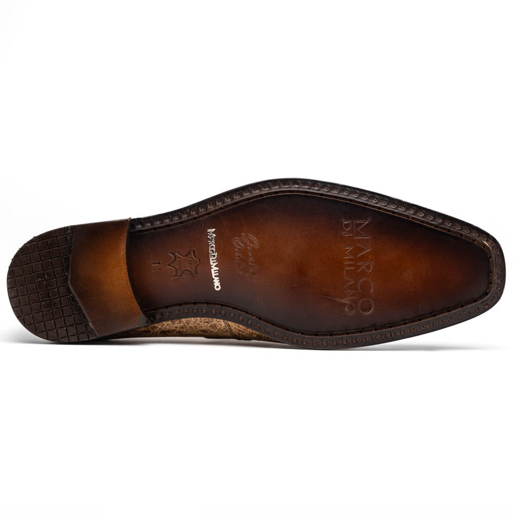 Fangio Classic Penny Loafer Genuine Ostrich Leg Quill Shoes Orix