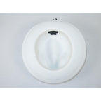 Men's Milani Straw Braided Fedora Hat Soft Crushable FDS-002 Solid White