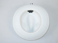 Men's Milani Straw Braided Fedora Hat Soft Crushable FDS-002 Solid White