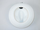 Men's Milani Straw Braided Fedora Hat Soft Crushable FDS-002 Solid White