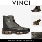 The Ottova Green Leather Lace-Up Sneaker Men Boot with a Zipper