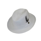Men Bruno Capelo Summer Spring Soft Straw Style Hat Godfather GF201 White