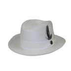 Men Bruno Capelo Summer Spring Soft Straw Style Hat Godfather GF201 White