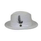 Men Bruno Capelo Summer Spring Soft Straw Style Hat Godfather GF201 White