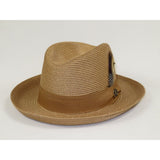 Men Bruno Capelo Summer Spring Soft Straw Style Hat Godfather GF211 Cognac