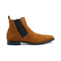 Giovacchini By Belvedere Italian Chelsea Boot Suede Leather Milano Cognac - J.Valintin Men's Wear Legend - Milano Cognac - 9