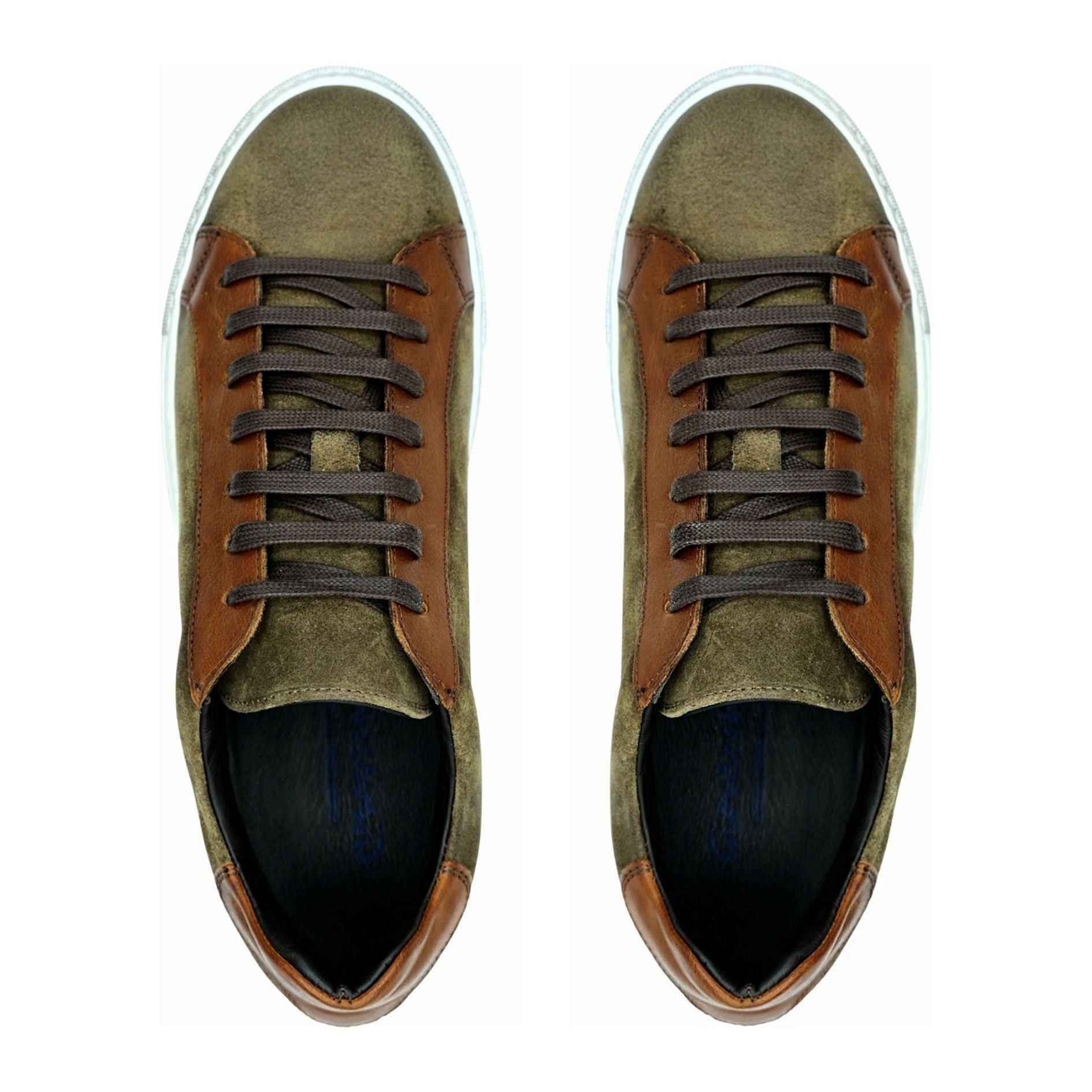 Giovacchini by Belvedere Sneakers Made In Italy Suede Rino Antique Cognac - J.Valintin Men's Wear Legend - Rino Cognac - 10