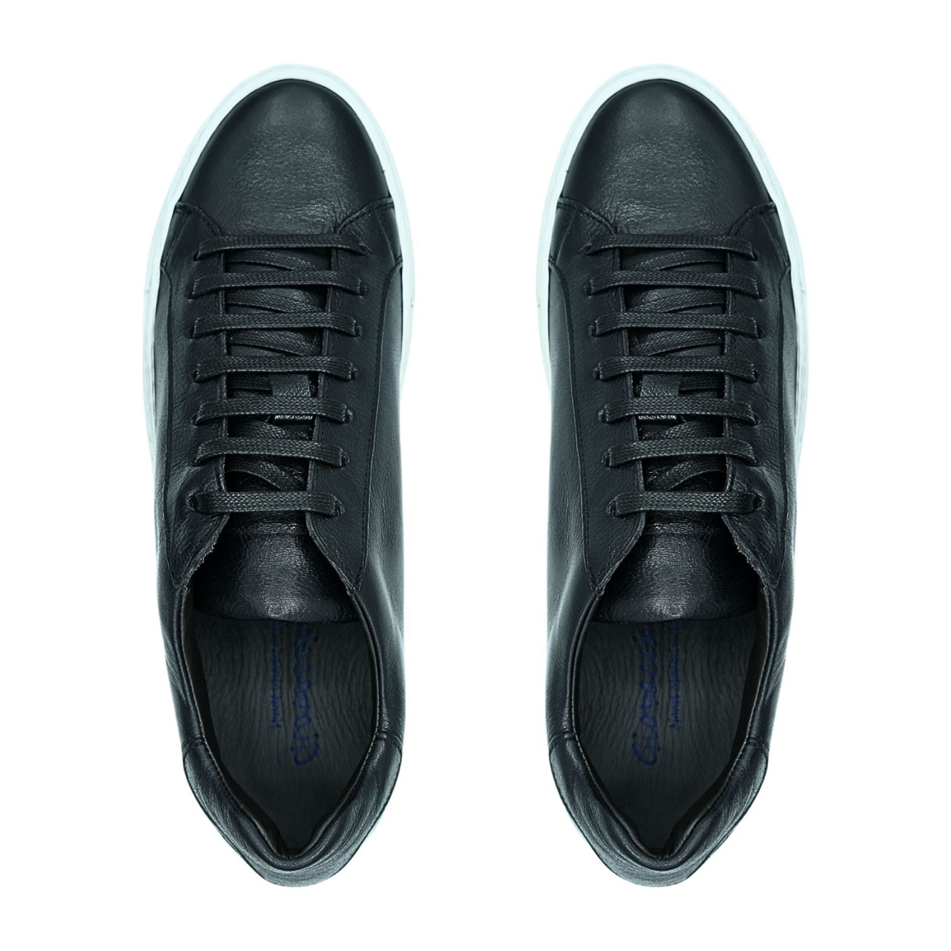 Giovacchini Sneaker by Belvedere Italian Calf Leather Black Ricardo - J.Valintin Men's Wear Legend - Ricardo Black - 8