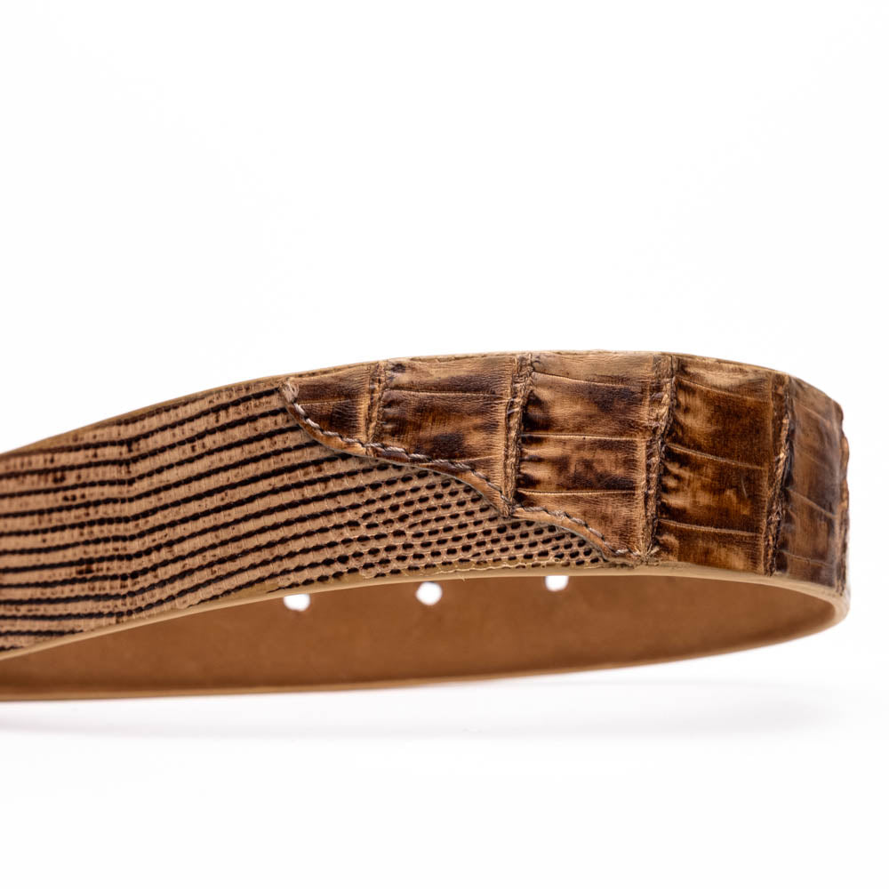 Giovanni Genuine Exotic Lizard Ring Caiman Belly Belt Pantano Orix