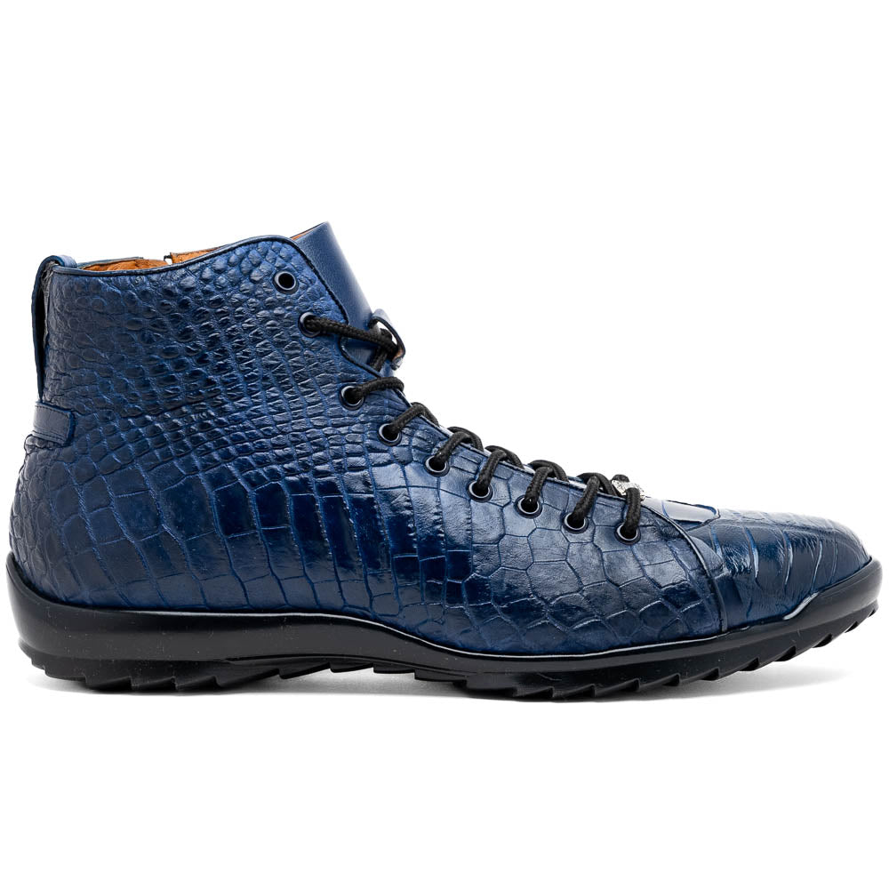 Genuine Crocodile Shoes by Marco Di Milano Hermond Navy