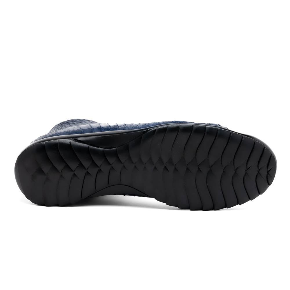 Genuine Crocodile Shoes by Marco Di Milano Hermond Navy