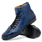 Genuine Crocodile Shoes by Marco Di Milano Hermond Navy