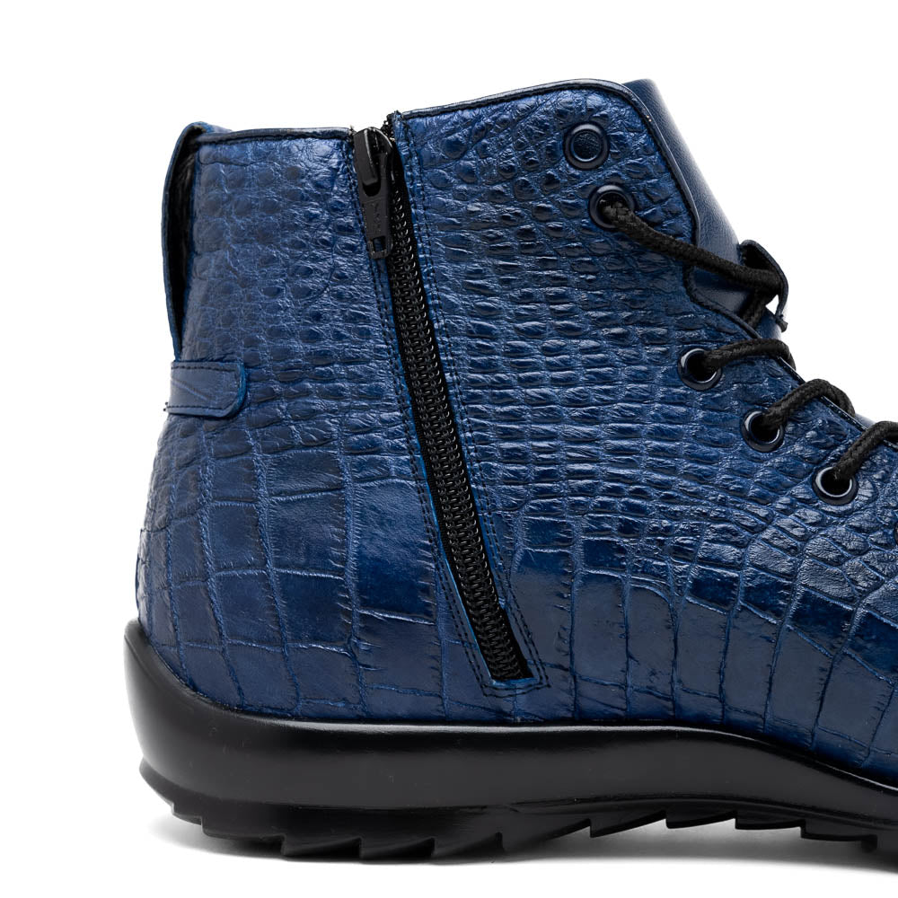 Genuine Crocodile Shoes by Marco Di Milano Hermond Navy
