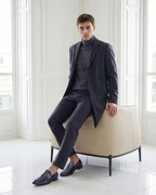 The Blackwell Navy Patent Bit Loafer Men Shoe