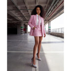 The Ege Silver Leather Pump Fuchsia Sole Women Shoe