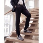 Vinci The Milano Black/White Bit Loafer Men Dress Shoes