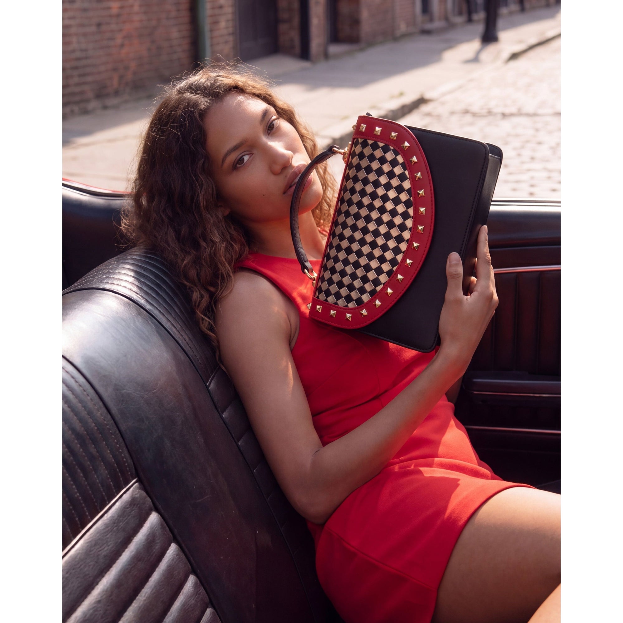 The Dosso Black Handwoven Leather Pointy Toe Women Sandal