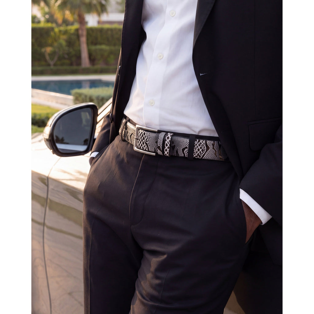 Vinci The Milano Black/White Bit Loafer Men Dress Shoes