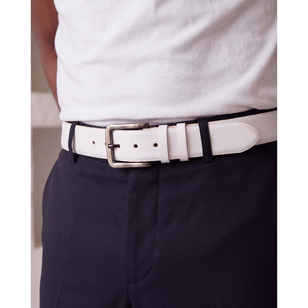 The Pombe White Patent Leather Dress Slip-on Loafer Men Shoe