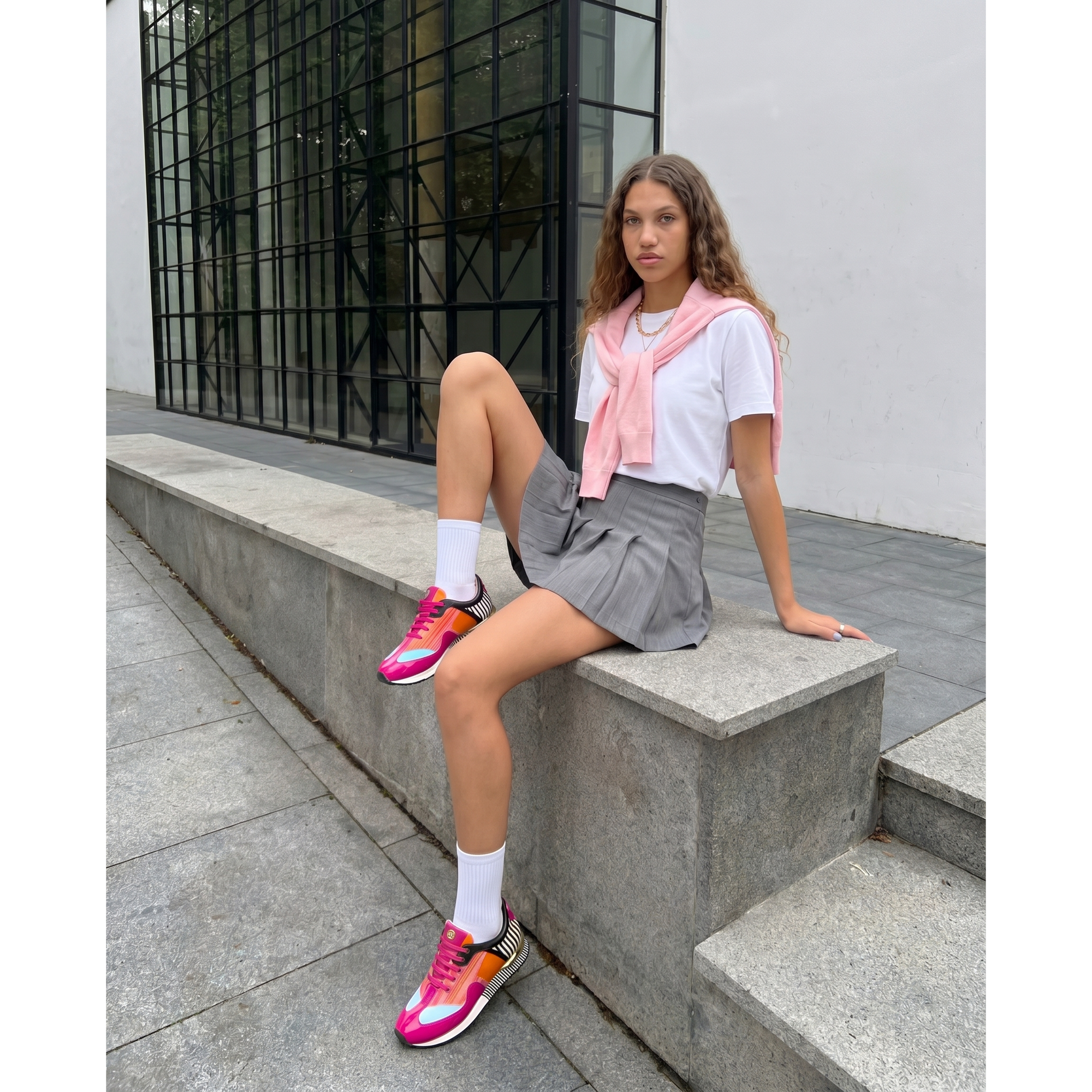 Vinci  Santa Amaro Multi Color Fuchsia Women Sneaker
