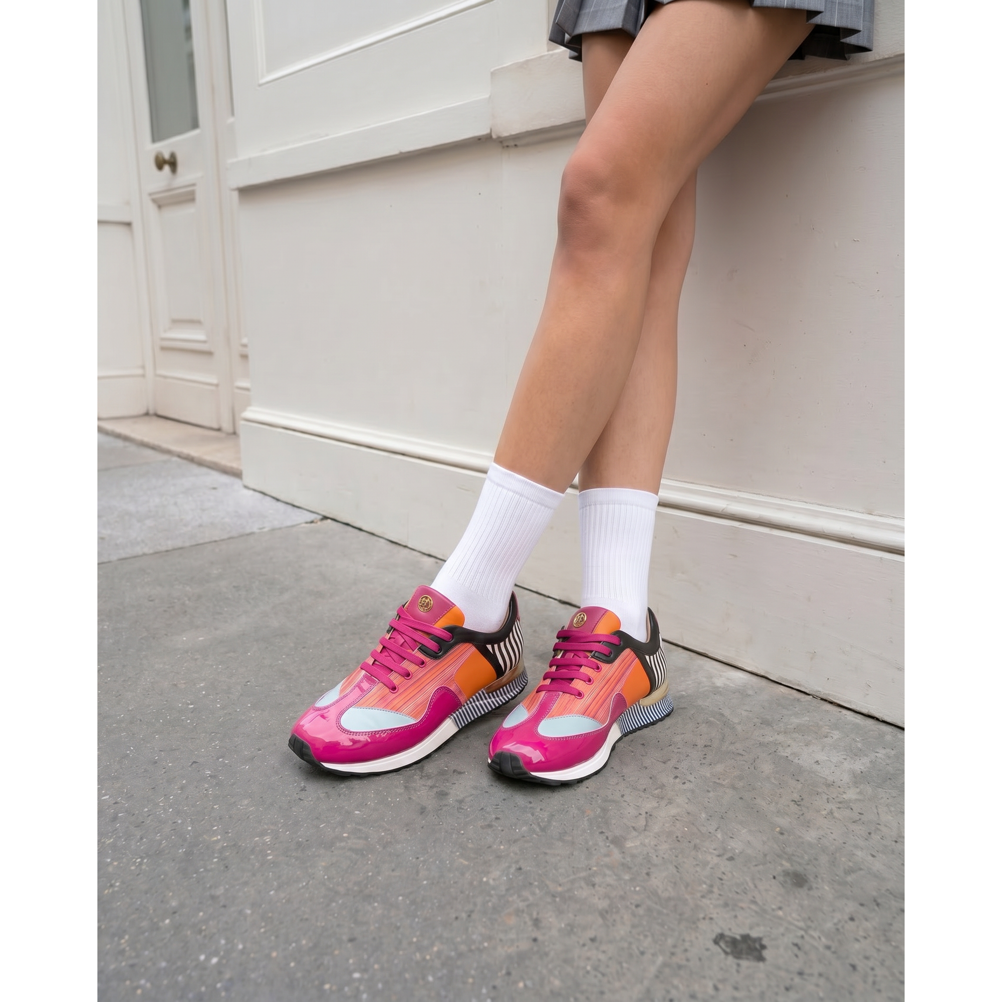Vinci  Santa Amaro Multi Color Fuchsia Women Sneaker